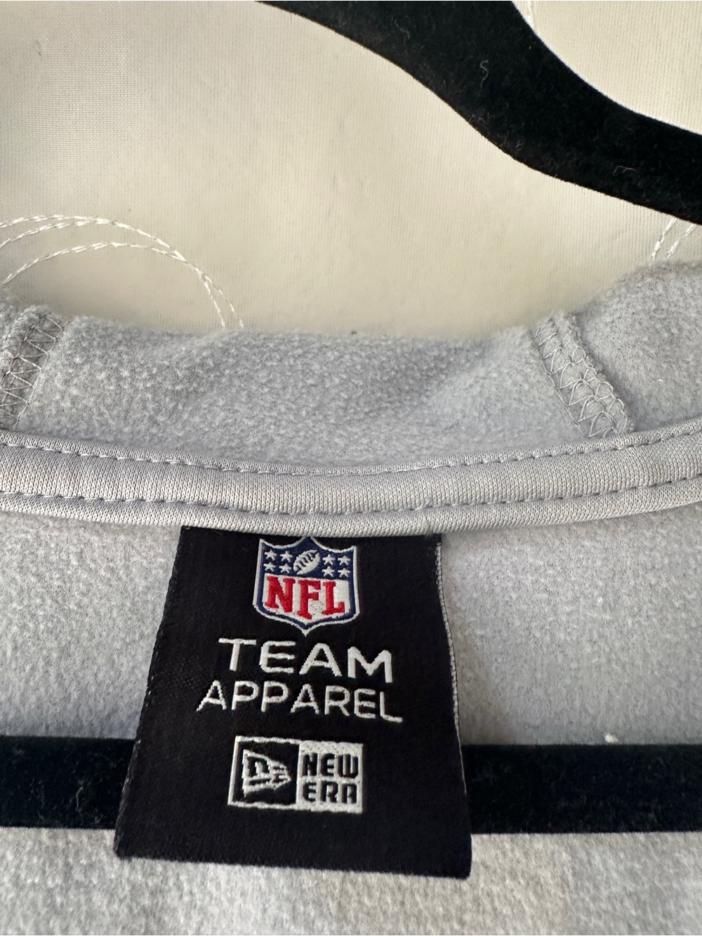 NFL Light Gray Dallas Cowboys Full-Zip Hoodie Jacket - Picture 4 of 5